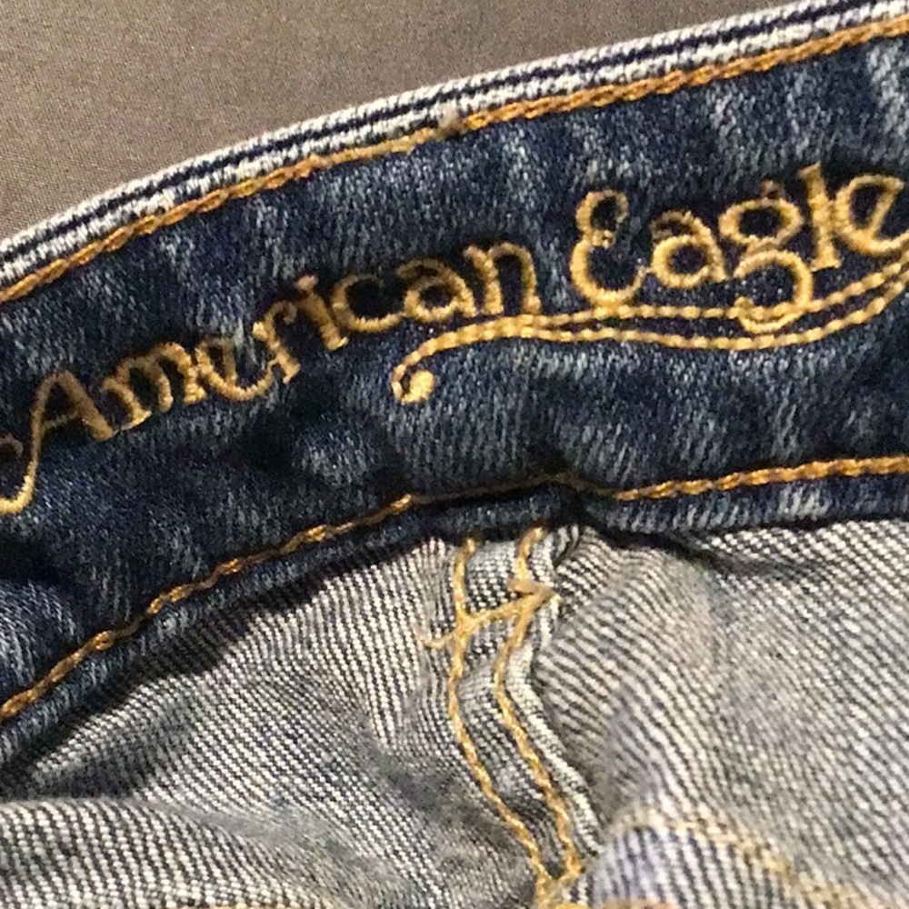 Low Rise Skinny77 w/ 31.5" Inseam🦅 American Eagle Y2K Denim Jean Size 12 sac704 - Picture 4 of 9